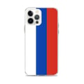 Miniatyrbild 1 av 2: Telefonfodral – Rysslandsflagga – Kompatibel med iPhone 12 Pro Max – Mjuk Fodral – Slitstark och Stötresistent – Silikon – Pixelforma