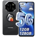 Miniatyrbild 1 av 6: 5G Smartphone BLACKVIEW SHARK 6 Android 15 Billig Mobiltelefon, 12Go+128Go, 6.88'' HD, 120Hz, 5000mAh, 16+8MP, Dual SIM, NFC, Svart
