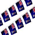 Miniatyrbild 1 av 3: Girlang – Flagga för Caymanöarna – 14 x 21 cm – Polyester – Att hänga – 50 stycken