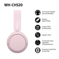 Miniatyrbillede 4 af 6: Sony trådløse Bluetooth Multipoint hovedtelefoner WHCH520 i rosa