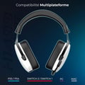 Miniatyrbild 3 av 6: Spelheadset - SPIRIT OF GAMER - XPERT H1400 ARTIC - Surround 7.1 - Avtagbar mikrofon - Batteritid 40h