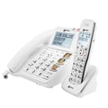 Miniatyrbild 1 av 2: Fast telefon för seniorer - GEEMARC - AmpliDECT Combi 295 - Svarare 15 min - Ringning 80 dB - Vit