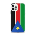 Miniatyrbild 1 av 2: Telefonfodral – Sydsudans flagga – Kompatibel med iPhone 12 Pro Max – Mjukt fodral – Slitstarkt och stöttekniskt – Pixelforma