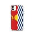 Miniatyrbild 1 av 2: Telefonfodral – Kiribatiska flaggan – Kompatibel med iPhone 11 – Mjuk fodral – Slitstark och stötresistent - Silikon - Pixelforma