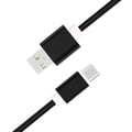 Miniatyrbild 3 av 4: Typ C-kabel - PH26 - Doogee V Max Pro - Flätad nylon - Snabb synk - Svart