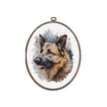 Miniatyrbild 1 av 2: Broderikit - Luca-S - Korsstygn - 17x21 cm - 37 färger - Hundar