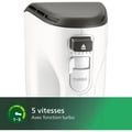 Miniatyrbild 6 av 6: Philips handmixer i 5000-serien - 5 hastigheter - turbofunktion - dubbelvisp + knådning - vit (HR3740/00)