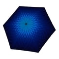 Miniatyrbild 1 av 2: Doppler fickparaply blått för kvinnor och män - Carbonsteel Mini Slim Fusion Blue 286564