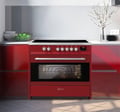 Miniatyrbild 3 av 6: Induktionshäll - GURARI - E 913 R - 90 cm - Röd - Induktionsspis