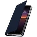 Miniatyrbild 4 av 4: Hoes - Sony - Xperia 10 II - Ekologisk läder - Videostöd - Kortficka - Mörkblå