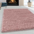 Miniatyrbild 1 av 4: Shaggy matta - MELIS HOME - Enfärgad design - Rosa - Ø160 cm - Lugg 30 mm