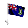 Miniatyrbild 1 av 3: Klistret flagga Brittiska Jungfruöarna – 14 x 21 cm – Mjuk polyester – Lätt att klistra – 1 styck – Pixelforma
