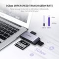 Miniatyrbild 5 av 6: USB 3.0 Kortläsare - UGREEN - SD Micro SD TF MS CF Adapter - Aluminium - Grå