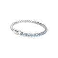 Miniatyrbillede 6 af 6: Armbånd - SWAROVSKI - Imber Emily - Blå krystaller - Rhodineret metal - 18.5 cm