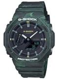 Miniatyrbild 3 av 4: Klocka - Casio - GA-2100FR-3AER - Kvarts - Analog - Grönt plastband