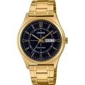 Miniatyrbillede 1 af 5: Ur - CASIO - MTP-V006G-1C - Sort urskive - Diameter 38 mm - Vandmodstand 3 ATM