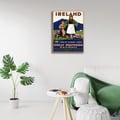 Miniatyrbild 3 av 4: Legendarte - Vintage Irland turistaffisch - målning, canvastryck cm. 50x70