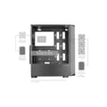 Miniatyrbild 6 av 6: Mars Gaming MC-2000, Mid-Tower ATX-fodral, helt sidofönster, Mesh-frontdesign, 1x FDB 120 mm fläkt