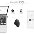 Miniatyrbild 4 av 6: SUBBLIM Glide Vertical Ergo Dual Mouse Batteri Svart