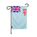 Miniatyrbild 1 av 3: Fiji Trädgårdsflagga – 32 x 47,5 cm – Hållbar Polyester – Horisontellt Format – Utomhus – Pixelforma