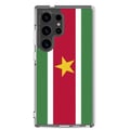 Miniatyrbild 1 av 2: Mobilskal – Surinamflagga – Kompatibel med Samsung Galaxy S23 Plus – Mjuk fodral – Slitstark och stötabsorberande – Pixelforma