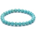 Miniatyrbild 1 av 4: Armband - Hellostone - Turkos - 6 mm - Elastisk - 17 cm