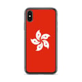 Miniatyrbild 1 av 2: Telefonskal – Hongkongs flagga – Kompatibel med iPhone X – Mjukt skydd – Stötsäkert och hållbart – Silikon – Pixelforma
