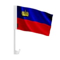 Miniatyrbild 1 av 2: Liechtenstein Bilflagga – 14 x 21 cm – Polyestertyg – Fäste på Fönster – 10 stycken – Pixelforma