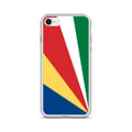Miniatyrbild 1 av 2: Telefonfodral – Seychellernas flagga – Kompatibel med iPhone 6 Plus – Flexibelt fodral – Slitstarkt och stötresistent – Silikon – Pixelforma