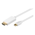 Miniatyrbild 1 av 2: Mini DisplayPort - HDMI-kabel 2m Vit GOOBAY