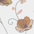 Miniatyrbild 1 av 2: vinyl expander 10338-11 non-woven tapet blommor floral 0,53 x 10,05 m Erismann Cyrill brun