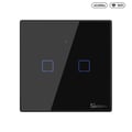 Miniatyrbillede 1 af 4: Intelligent berøringskontakt - SONOFF - T3 EU - Sort - RF 433Mhz - Kompatibel med Alexa/Google Assistant