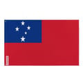Miniatyrbild 1 av 3: Samoas flagga – 64 x 96 cm – Hållbar polyester – 2 metallöljett – Inomhus / Utomhus – Pixelforma
