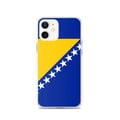 Miniatyrbild 1 av 2: Mobilskal – Flagga för Bosnien-Hercegovina – Kompatibel med iPhone 12 – Mjuk skal – Stöttålig och chockresistent – Pixelforma