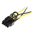 Miniatyrbild 2 av 3: SATA till 8-stift PCI Express grafikkort strömadapterkabel - STARTECH.COM - 15 cm - Svart
