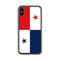 Miniatyrbild 1 av 2: Telefonfodral – Panama Flagga – Kompatibel med iPhone X – Sklondfodral – Slitstarkt och Stötresistent – Silikon – Pixelforma