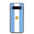 Miniatyrbild 1 av 2: Mobilskal – Argentinas flagga – Kompatibel med Samsung Galaxy S10 – Mjukt fodral – Stöttåligt och antichock – Pixelforma