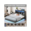 Miniatyrbillede 4 af 6: Lit - MUVOE - 140x200 cm - USB-stik - LED-belysning - Vendbar hovedgærde