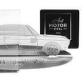 Miniatyrbild 4 av 4: Dekoration - Lancia - Fulvia - Graverad Bil Silhouette - Rostfritt Stål - Transparent Vitrin