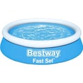Miniatyrbild 1 av 4: BESTWAY självbärande ovanjordspool - Fast Set - Ø 183 cm - Rund (Levereras med reparationsplåster)