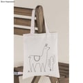 Miniatyrbild 2 av 2: "Sacshopping - Vit - Lama - 20x25 cm - 48% Bomull - 37% Polyester - 15% Viskos"