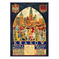 Miniatyrbild 1 av 4: Legendarte - Vintage Krakow Turistaffisch - Målning, Canvastryck cm. 50x70