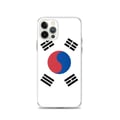Miniatyrbild 1 av 2: Mobilskal – Sydkoreas flagga – Kompatibel med iPhone 12 Pro – Flexibelt fodral – Slitstarkt och stöttåligt – Pixelforma