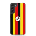 Miniatyrbild 1 av 2: Telefonfodral – Ugandas flagga – Kompatibel med Samsung Galaxy S22 Ultra – Flexibelt fodral – Slitstarkt och stötresistent – Pixelforma