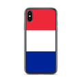 Miniatyrbild 1 av 2: Mobilskal – Frankrikes flagga – Kompatibel med iPhone XS Max – Mjuk fodral – Slitstark och stötresistent - Silikon - Pixelforma