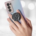 Miniatyrbild 3 av 5: Smartphonetillbehör - POPSOCKETS - PopGrip - Svart marmordesign - Infällbar - Videostöd
