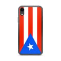 Miniatyrbild 1 av 2: Mobilskal – Puerto Ricos flagga – Kompatibel med iPhone XR – Mjukt fodral – Stöttåligt och stötresistent – Silikon – Pixelforma