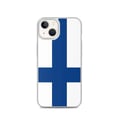 Miniatyrbild 1 av 2: Mobilskal – Finland flagga – Kompatibel med iPhone 13 – Mjuk skydd – Slitstark och stötresistent – Silikon – Pixelforma