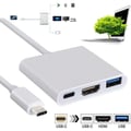Pikkukuva 1 / 4: Monipalautin - INECK - USB 3.1 Type-C - HDMI - USB 3.0 - Musta