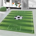 Miniatyrbild 1 av 4: Barnmatta - AYYILDIZ - Fotbollsplan - Grön - 100% polyamid - 80x120 cm